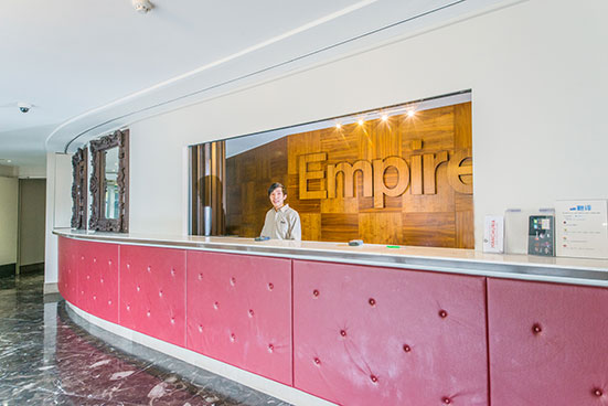 Empire budget apartments : Reception.
